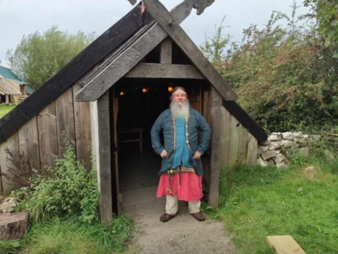 Full Garment for Man Outside Saxon House